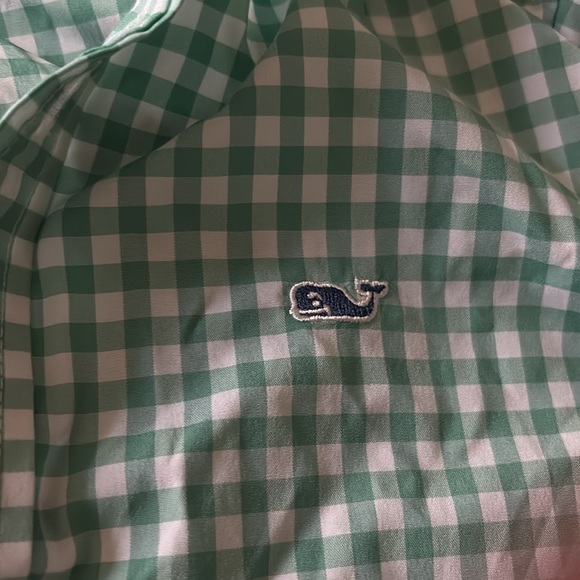 Vineyard Vines Green Gingham Button Down - Picture 2 of 3